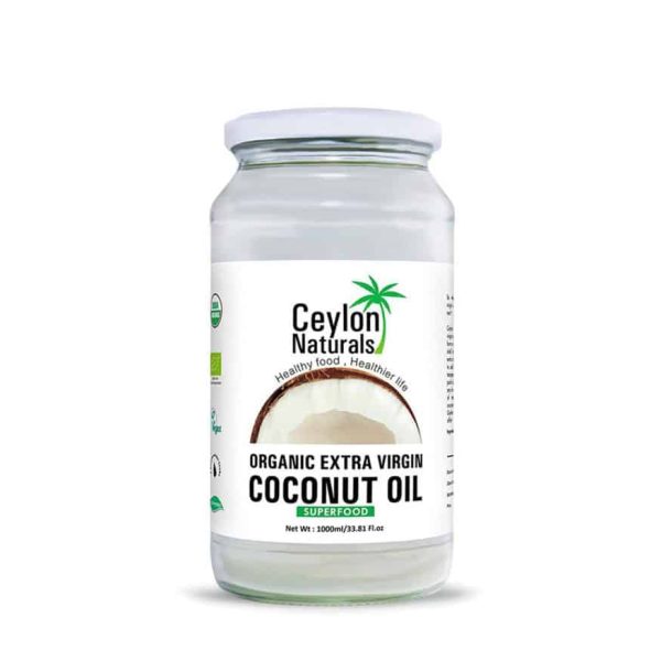 Ceylon Naturals Organic Extra Virgin Coconut Oil 1ltr