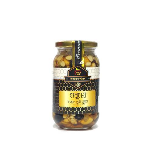 Honey-Nuts-500gm মধুময় মিক্সড ড্রাই ফ্রুটস ৫০০ গ্রাম